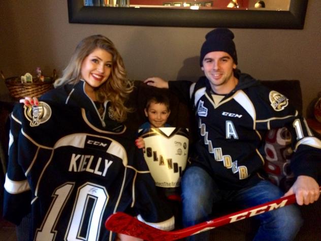 Laura Woodworth, Nate Bambrick and Charlottetown Islanders Player Kameron Kielly