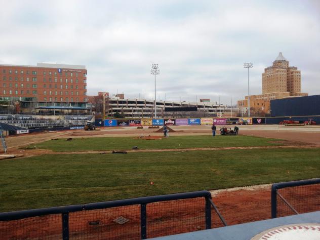 Turf Replacement at Canal Park, Home of the Akron RubberDucks