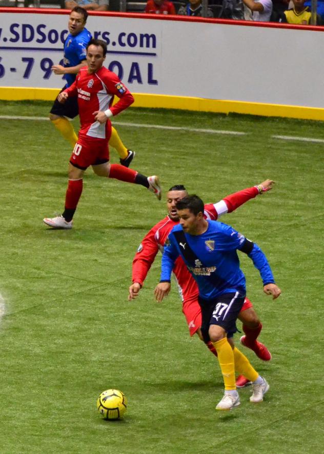 Kraig Chiles of the San Diego Sockers vs. the Ontario Fury