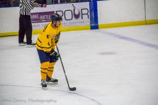 Defenseman Cody Lichtenvoort with the Springfield Jr. Blues
