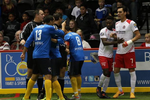 Tense Moments between the San Diego Sockers and Ontario Fury