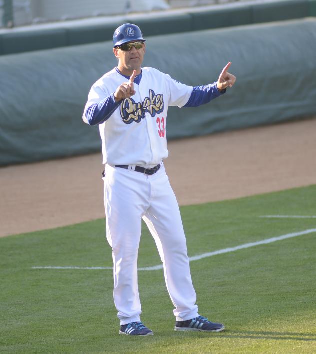 Bill Haselman with the Rancho Cucamonga Quakes