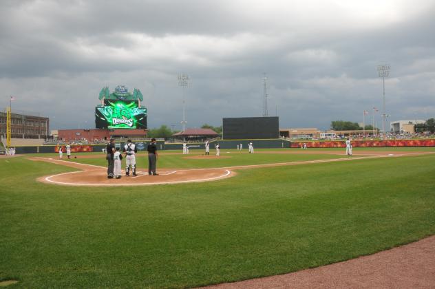 View from the Dugout of Fifth Third Field, Home of the Dayton Dragons