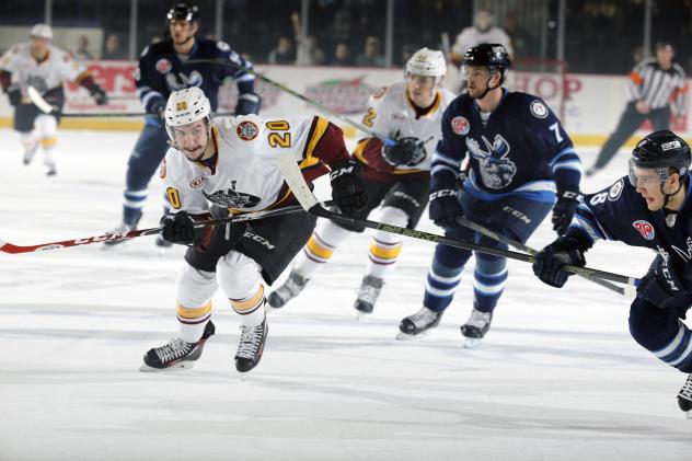 Chicago Wolves RW Cody Beach Skates Through the Manitoba Moose