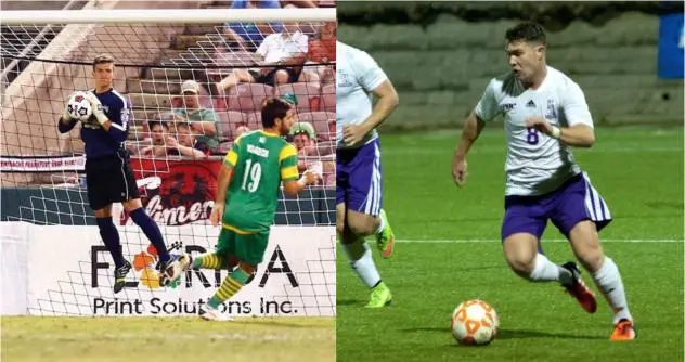 Goalkeeper Cody Mizell and Midfielder Lewis Hilton