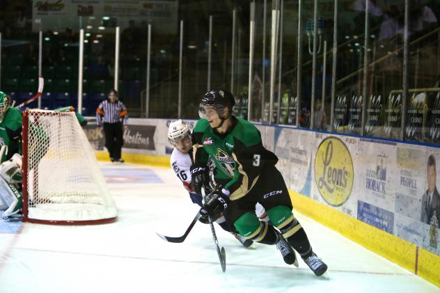 Mackenze Stewart with the Prince Albert Raiders
