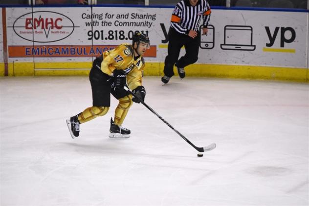 Mississippi RiverKings Defenseman Mike Grace