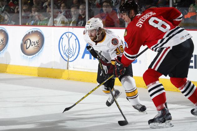 Chicago Wolves LW Riley Brace vs. the Rockford IceHogs