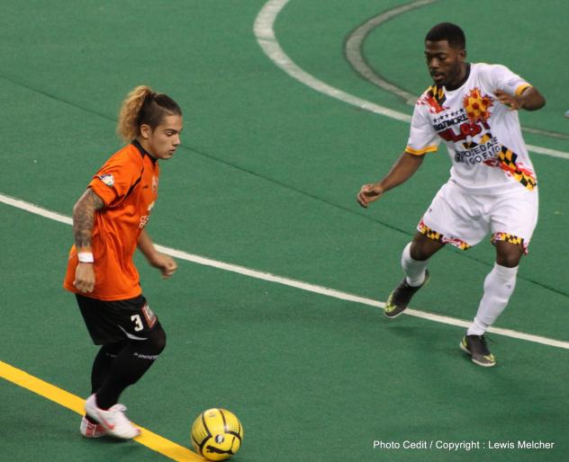 Syracuse Silver Knights Midfielder Antonio Manfut vs. the Baltimore Blast