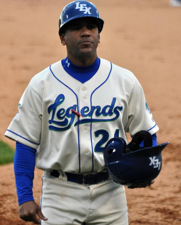 Lexington Legends Manager Omar Ramirez on the Field