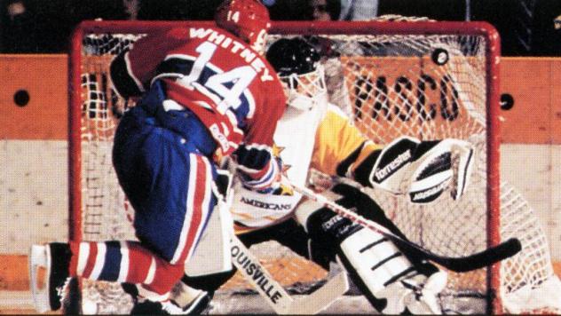 Ray Whitney Shhots for the Spokane Chiefs