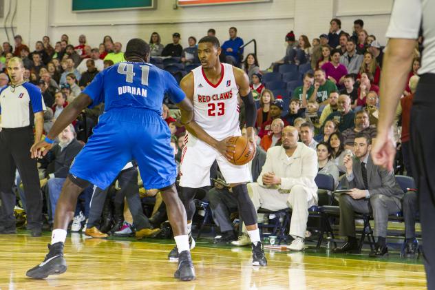 Jordan Mickey of the Maine Red Claws Surveys the Court