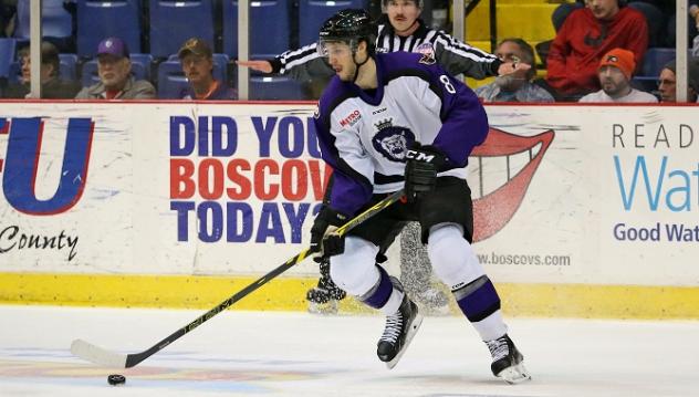 Reading Royals Forward Brandon Alderson Handles the Puck