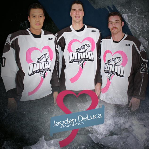 Idaho Steelheads Jayden DeLuca Foundation Jerseys