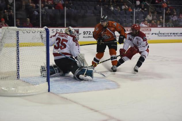 Allen Americans Goaltender Joel Rumpel vs. the Missouri Mavericks