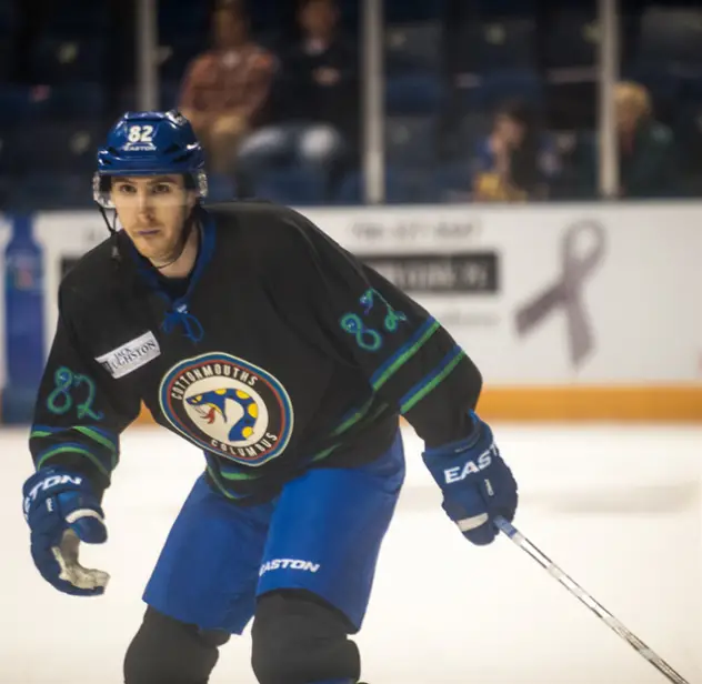 Forward Max Cook with the Columbus Cottonmouths
