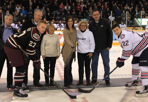 Peterborough Petes and Oshawa Generals Faceoff against Dementia