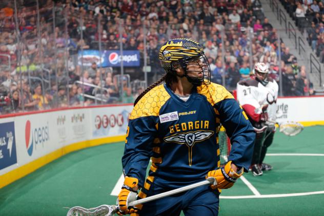 Miles Thompson of the Georgia Swarm Looks Upfield