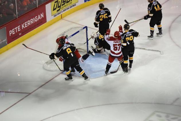 Allen Americans Score against the Colorado Eagles