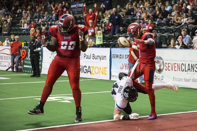 Cedar Rapids Titans Signee Henry Orelus with the Bemidji Axemen