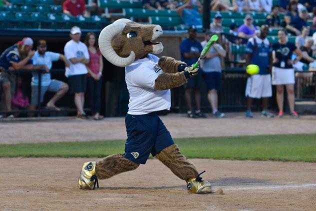St. Louis Rams Mascot at the Ballpark