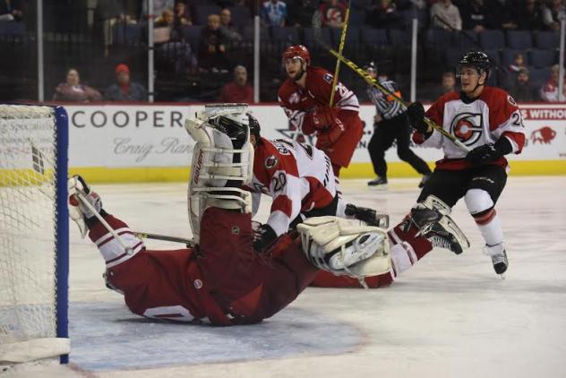 Allen Americans Goaltender Riley Gill Hits the Ice vs. the Cincinnati Cyclones