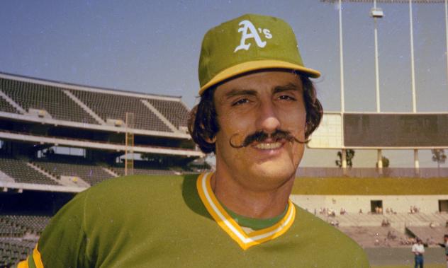 Baseball Hall of Famer Rollie Fingers with the Oakland A's