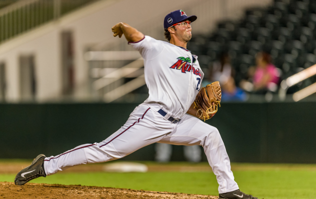 Pitcher Madison Boer on the Mound with the Fort Myers Miracle