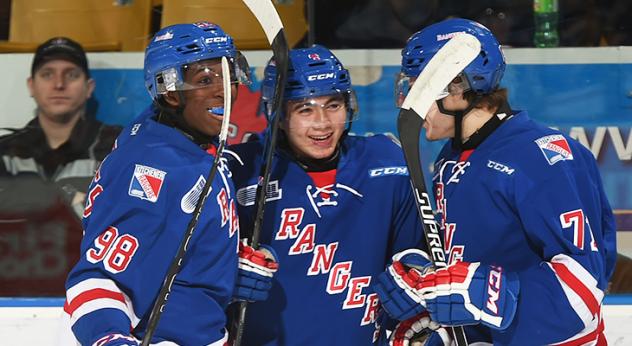 Kitchener Rangers Celebrate a Goal