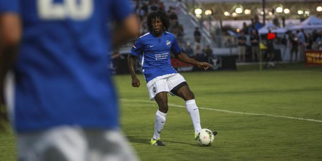 Sacramento Republic FC Defender Chris Christian with Colorado Springs Switchbacks FC