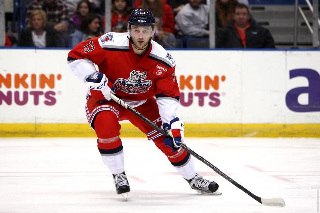 Nicklas Jensen of the Hartford Wolf Pack