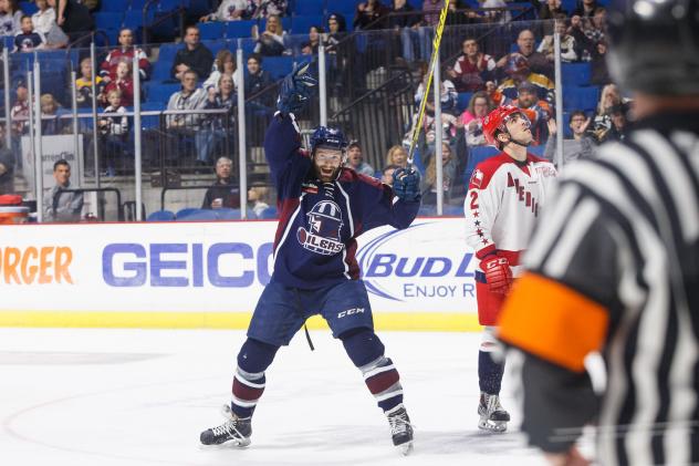 Allen Americans Look on as the Tulsa Oilers Celebrate