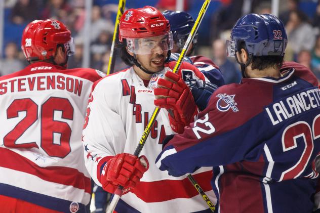 Allen Americans Tussle with the Tulsa Oilers
