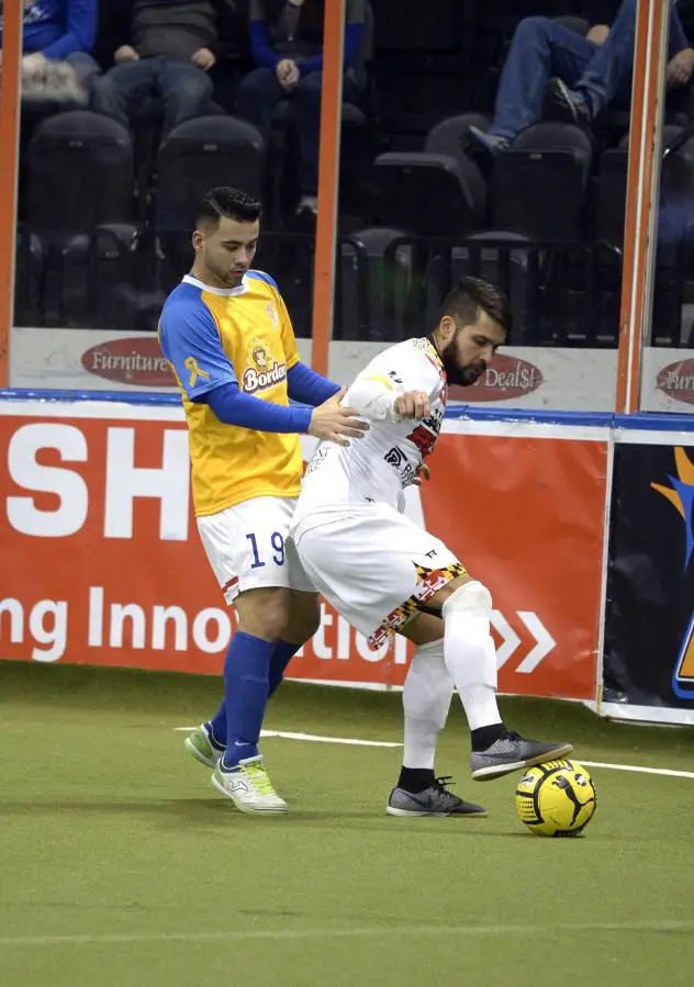Lucas Roque of the Baltimore Blast vs. the Missouri Comets