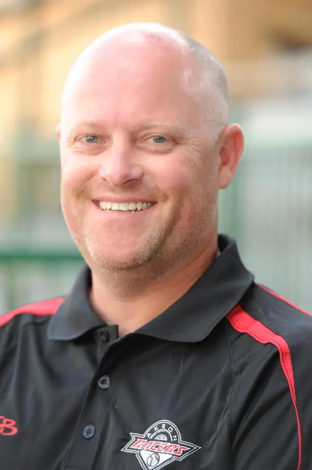 Akron Racers Assistant Field Manager Dustin Combs