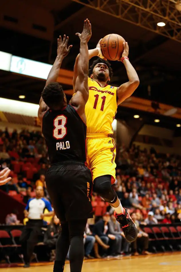 Canton Charge Guard Quinn Cook Goes up for a Shot