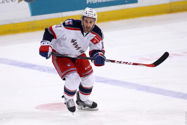 Hartford Wolf Pack Forward Travis Oleksuk