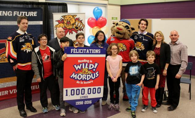 Moncton Wildcats Reading is Wild Program Celebrates 1,000,000 Books Read at École le Sommet