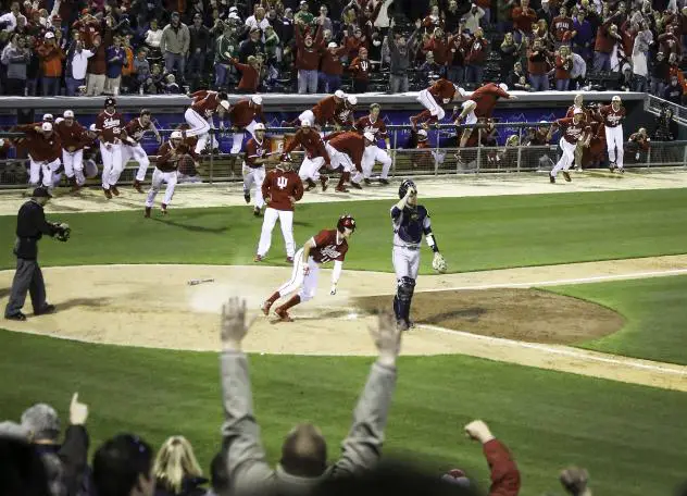 Indiana Celebrates Rally against Notre Dame in 2015