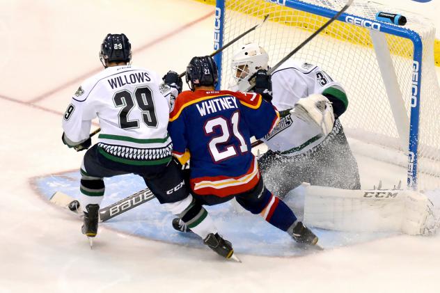 Florida Everblades Defend their Net vs. the Norfolk Admirals