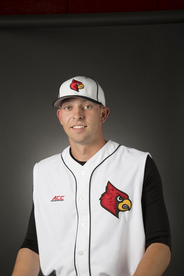 Infielder Drew Ellis with the University of Louisville