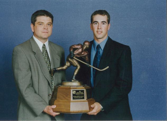 Former Calgary Hitmen Brad Moran (Right)