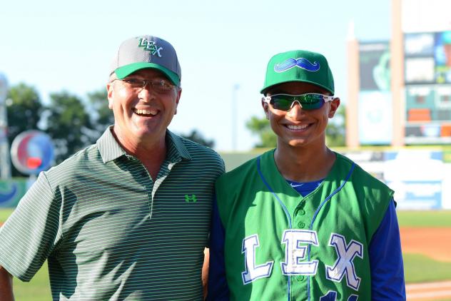 Jeff Parrett and Anderson Miller with the Lexington Legends