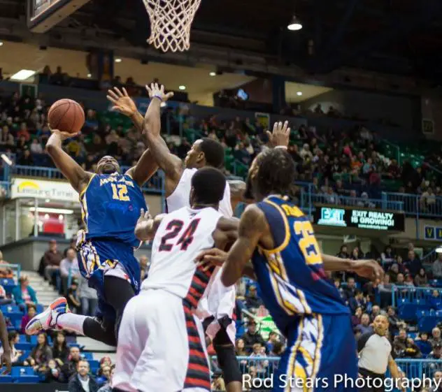 Saint John Mill Rats Guard Anthony Anderson Controls the Ball vs. the Orangeville A's