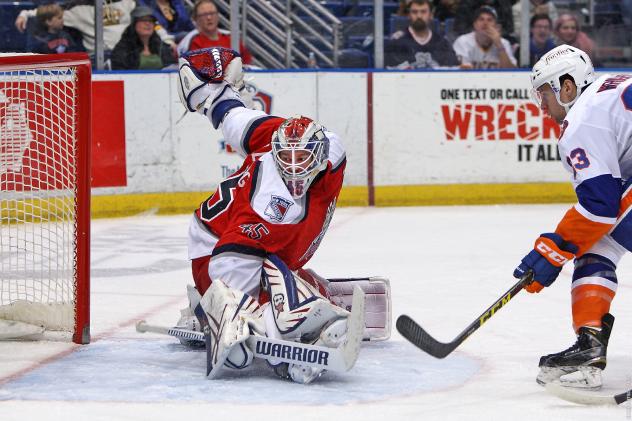 Hartford Wolf Pack Goaltender Magnus Hellberg