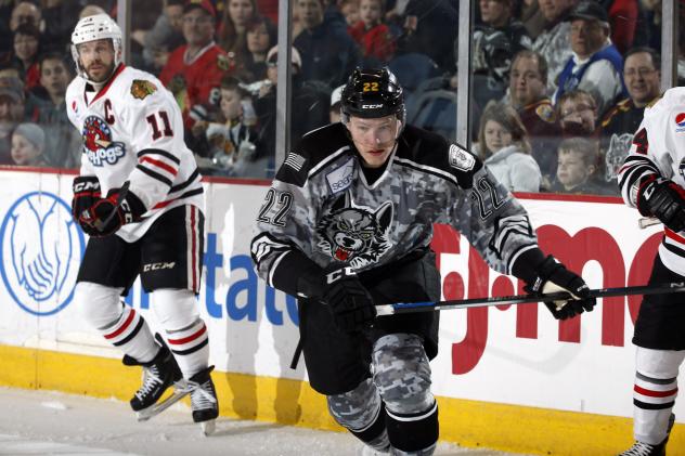 Chicago Wolves LW Dmitrij Jaskin vs. the Rockford IceHogs