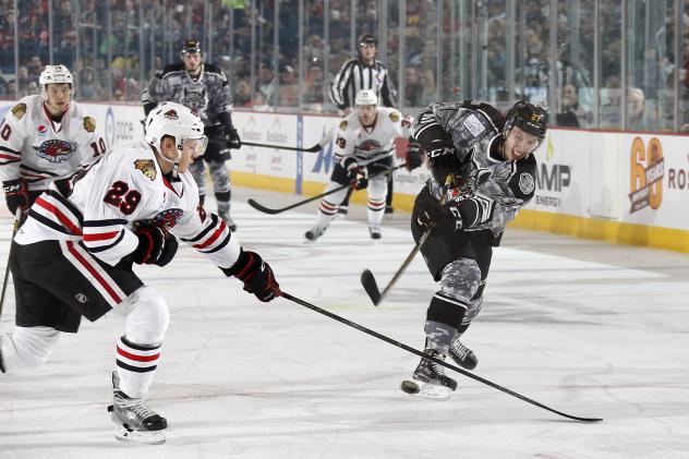 Chicago Wolves RW Jordan Caron Takes on the Rockford IceHogs