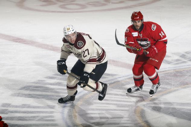 Chicago Wolves RW Jordan Caron Skates vs. the Charlotte Checkers