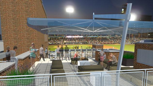 Top of Nine View of the Toledo Mud Hens