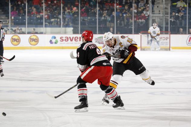 Chicago Wolves C Pat Cannone vs. the Grand Rapids Griffins